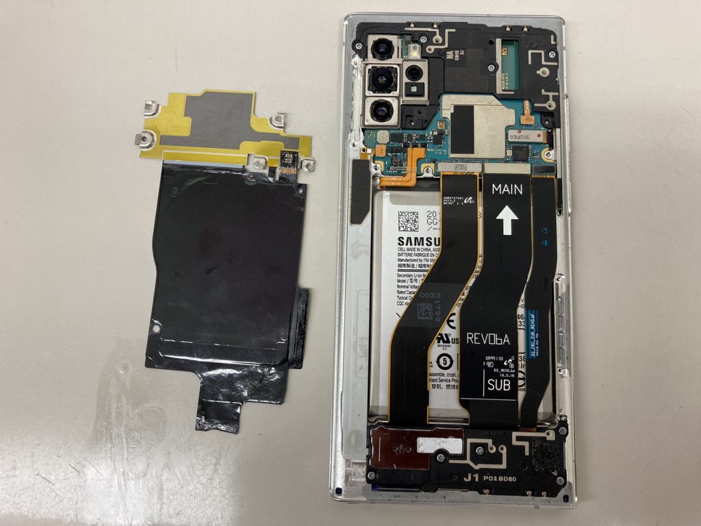 Galaxy Note10+　充電不良　NFCケーブル　NFCコイル　修理　新宿
