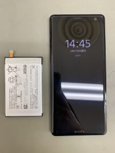 XperiaXZ3 バッテリー交換修理
