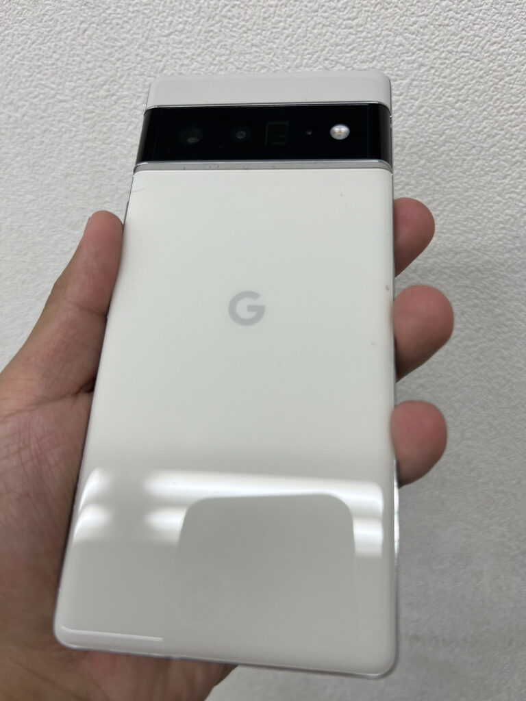Google Pixel6 背面ひび割れあり Google Pixel6 ホワイト 画面ひびあり