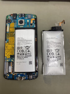 GalaxyS6edge バッテリー膨張 修理