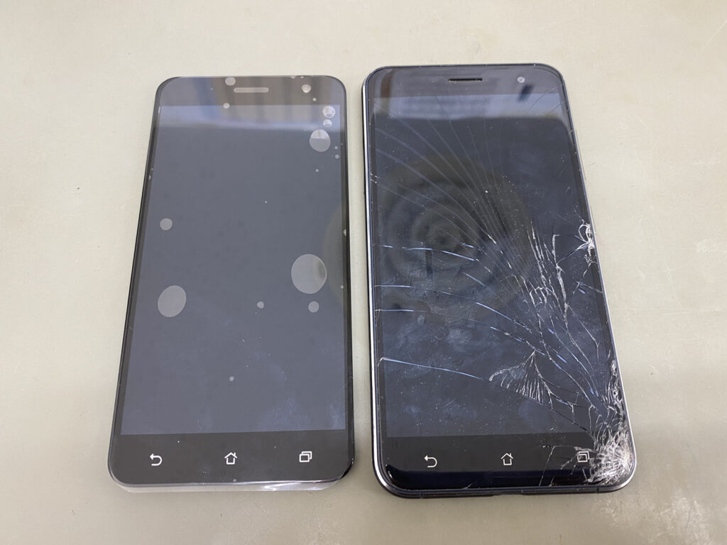 Zenfone3 画面割れ 修理