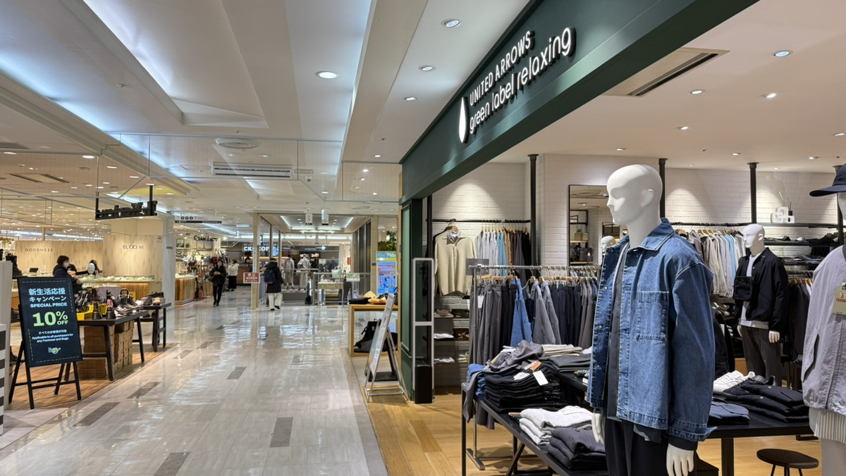 2.館内をまっすぐ進むと正面にエスカレーターがございます。その手前を右に曲がってください。